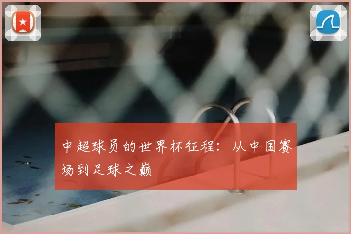 中超球员的世界杯征程:从中国赛场到足球之巅