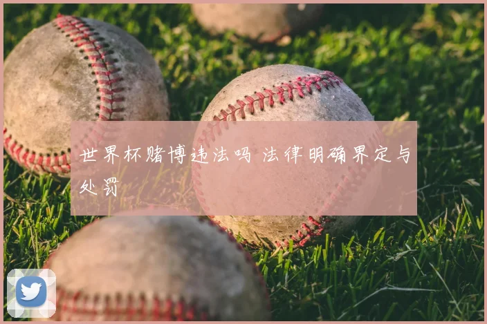 世界杯赌博违法吗 法律明确界定与处罚